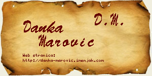 Danka Marović vizit kartica